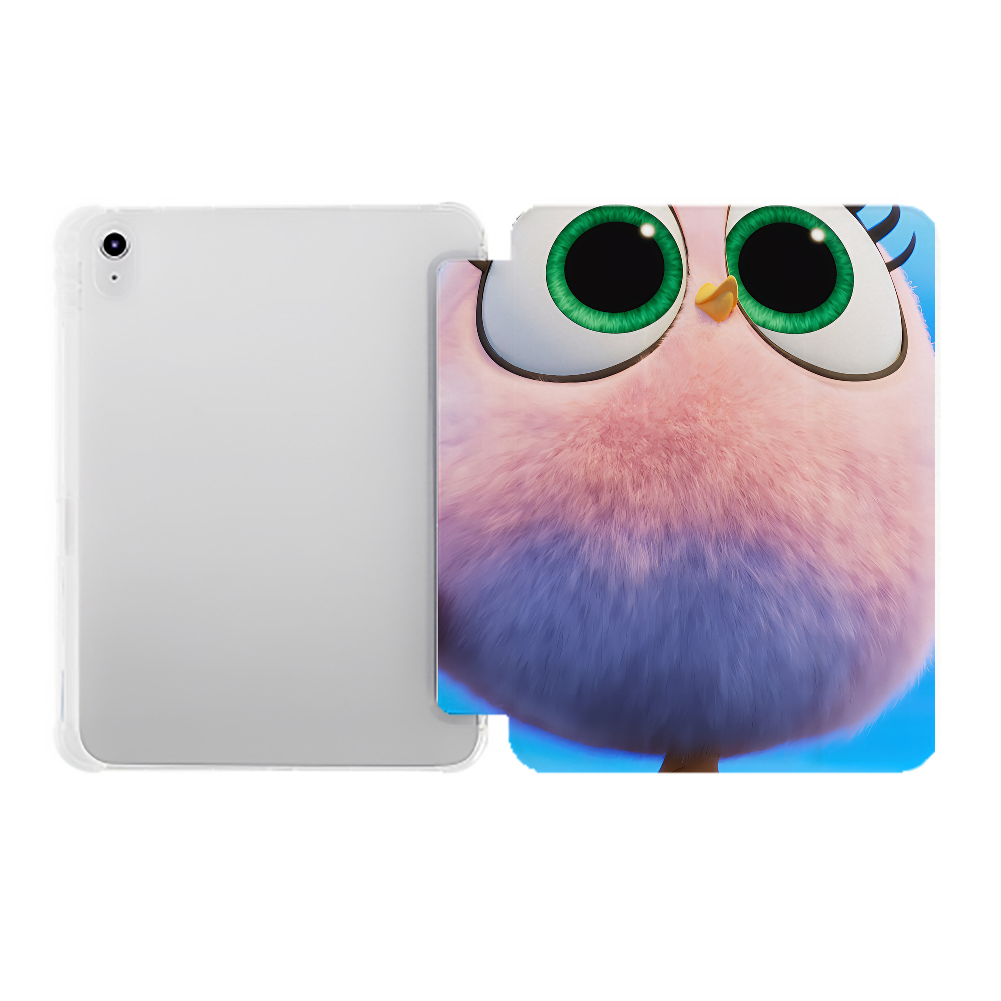 （画像用） Angry Birds アングリーバード IPad ケース ペン収納付き 三つ折りスタンド PUレザー×シリコン 対応機種9.5/10.5/10.9インチ
